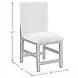 Canal Gray Upholstered Square Counter Height Stool Set of 2