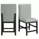 Canal Gray Upholstered Square Counter Height Stool Set of 2