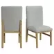 Canal Gray Upholstered Dining Side Chair Set of 2
