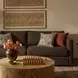Portsmouth Java Brown Textured Chenille Sofa