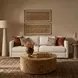 Portsmouth Beige Linen Crossweave Sofa