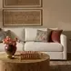 Portsmouth Beige Linen Crossweave Sofa