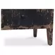 Iris Distressed Black 2 Drawer Nightstand
