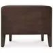 Iris Distressed Black 2 Drawer Nightstand