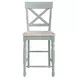 Darcy Beige and Mint Green Extendable Rectangular Counter Height Dining Room Set