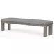 Laguna Canvas Granite Upholstered Outdoor Dining Bench
