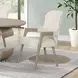 Gwendolyn Cerused Taupe Upholstered Arm Chair Set of 2