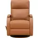 Pratt Carleigh Sand Leather Swivel Glider Recliner