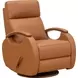 Pratt Carleigh Sand Leather Swivel Glider Recliner