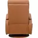 Pratt Carleigh Sand Leather Swivel Glider Recliner