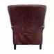 Presidential Wenlock Fudge Leather Push Thru The Arms Recliner with Nailhead Trim