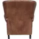 Presidential Wenlock Tawny Leather Push Thru The Arms Recliner with Nailhead Trim
