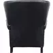 Presidential Wenlock Onyx Leather Push Thru The Arms Recliner with Nailhead Trim