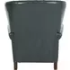 Presidential Highland Emerald Leather Push Thru The Arms Recliner with Nailhead Trim