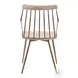 Preston Antique Copper Metal And White Washed Wood Chair