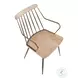 Preston Antique Copper Metal And White Washed Wood Chair