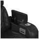 Ascend Black Leather 75" Power Reclining Loveseat with USB Charging and LED