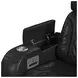 Ascend Black Leather Power Recliner with LED and USB Charger