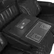 Ascend Black Leather 87" Power Reclining Sofa with USB Charging and LED
