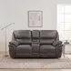 Proctor Gray Double 80" Power Reclining Console Loveseat