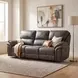 Proctor Gray 90" Double Reclining Sofa