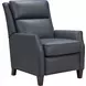 Pryce Santa Fe Ocean Leather Push Thru The Arms Recliner
