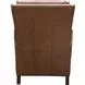 Pryce Oasis Walnut Leather Push Thru The Arms Recliner
