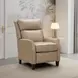 Pryce Cashmere Stone Leather Power Recliner with Power Headrest and USB Charging