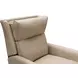 Pryce Cashmere Stone Leather Power Recliner with Power Headrest and USB Charging