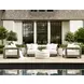 Kai White Outdoor Round Cocktail Table
