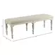Homestead Pine Cornsilk Upholstered Belmont Dining Bench