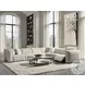 Harlow White Travertine And Bronze Square Occassional Table Set