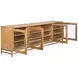 Lindon Belgian Wheat and Burnished Brass 84" TV Stand