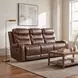 Putnam Brown 87" Double Reclining Sofa