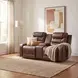 Putnam Brown 78" Power Double Reclining Loveseat