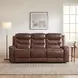 Putnam Brown 87" Power Double Reclining Sofa