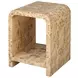 Putnam Brown Square Side Table with 1 Shelf