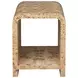 Putnam Brown Square Side Table with 1 Shelf