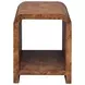 Putnam Dark Brown Square Side Table with 1 shelf