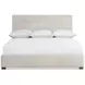 Mason Beige and Lume King Upholstered Panel Bed