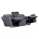 Maveric Bette Lapis 91" Zero Gravity Triple Power Reclining Sofa with Drop Down Table and USB Charging