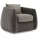 Sarene Gray Upholstered Outdoor Accent Chair