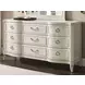 Harmony Eggshell and Black 9 Drawer Emelie Dresser with Rectangular Schafer Mirror
