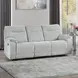 Chablis Mist Gray Reclining Living Room Set with USB Charging