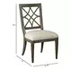 Savona Versaille Painted Upholstered Genieve Side Chair Set of 2