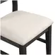 Sable Crest Black Upholstered Dining Chair Set of 2