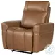 Branford Steamboat Ecru Leather Zero Gravity Power Recliner