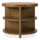 Melange Rich Golden Brown Round Mulholland Round End Table