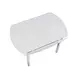 Naples White 42" Extendable Dining Table Set of 3