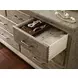 Heritage Timber Sandstone 7 Drawer Farmstead Dresser with Rectangular Mirror